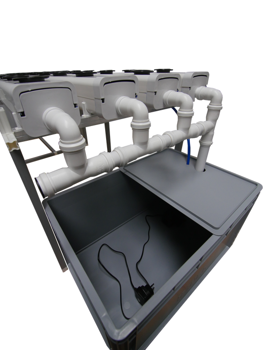 NFT vatnsræktunar kerfi fyrir 36 plöntur